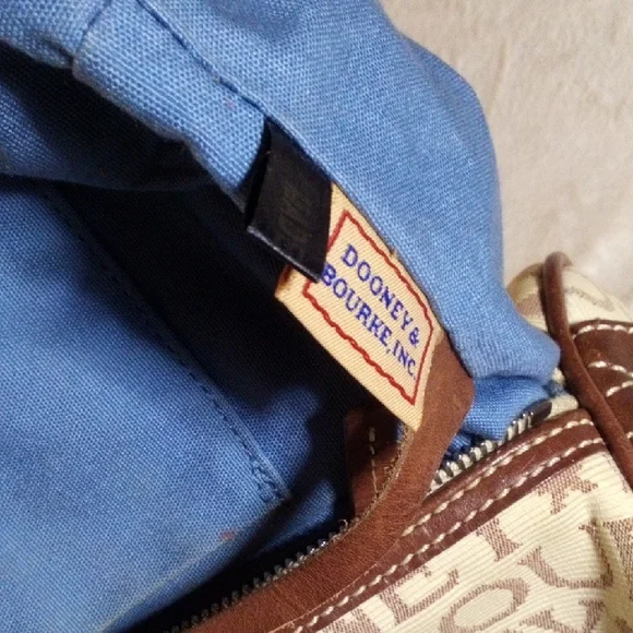 Dooney & Bourke Brown Logo Barrel Bag - Picture 15 of 16